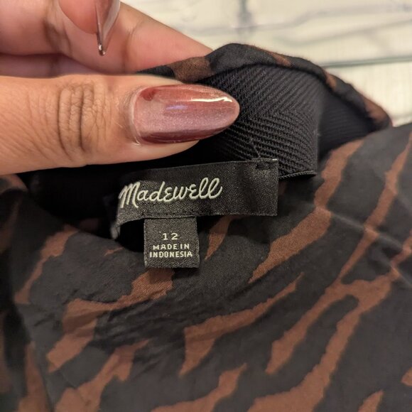 Madewell Layton Midi Slip Skirt Animal Print - Picture 3 of 5